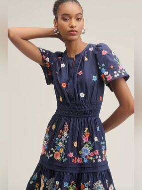 Somerset Embroidered Mini Dress